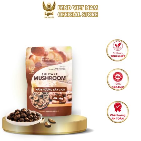Nấm hương sấy giòn ăn liền LYND vị BBQ 20g