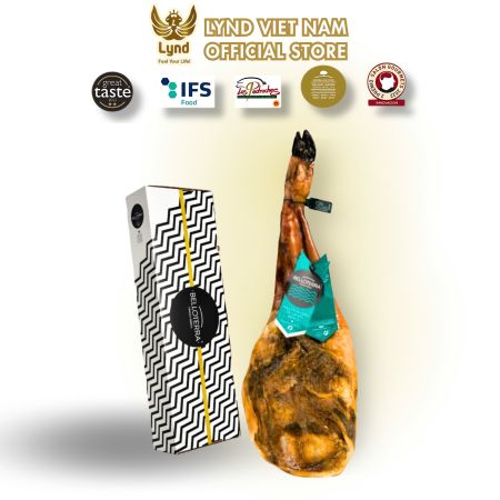 Đùi trước heo muối Iberico LYND nguyên xương (4-5kg)