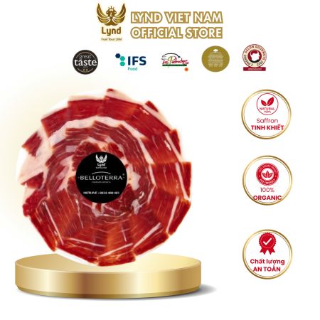 Thịt heo muối Iberico LYND đùi sau cắt lát 80g